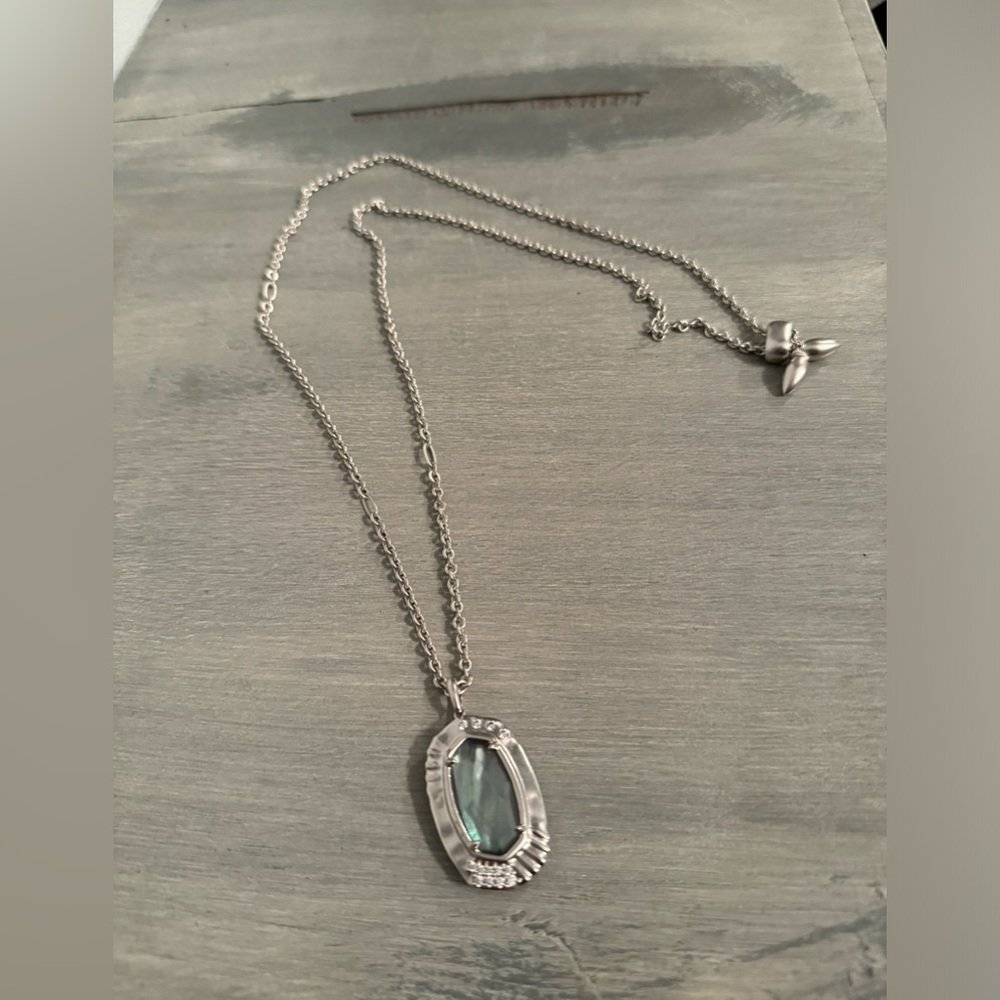 Silver and Blue Kendra Scott Necklace